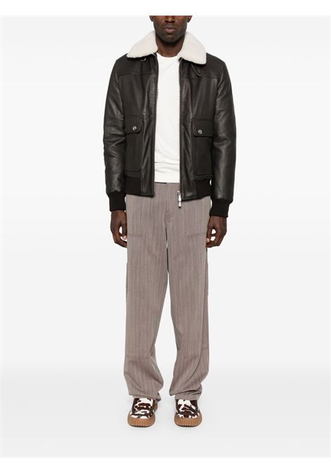 Brown straight-leg trousers Golden goose - men GOLDEN GOOSE | GMP02462P00209040190